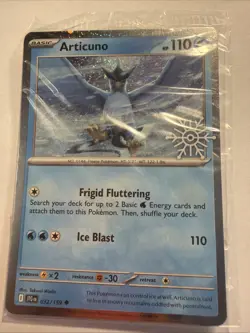 Articuno 032/159 Holiday Calendar 2025 Pokemon Card Stamped/Sealed - Image 1