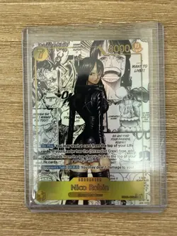 Nico Robin Fan Made Manga Alt Art One Piece Card - Image 1