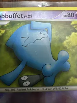 Wobbuffet 41/130 Diamond and Pearl Reverse Holo Card MP Condition - Image 2