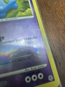 Wobbuffet 41/130 Diamond and Pearl Reverse Holo Card MP Condition - Image 3