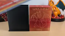 Charizard Pokemon TCG Card Storage Box Organizer 3d Printed Top Loader Friendly - Image 2