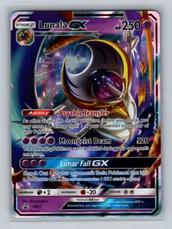 Lunala GX Promo Pokemon Trading Card GameSM Promos SM17 NM - Image 1