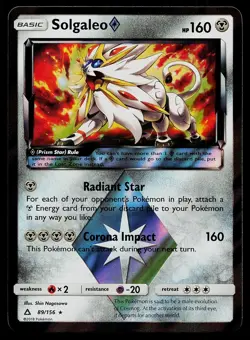Pokemon Card Ultra Prism Solgaleo ◇ 89/156 Rare Prism Star Holo - Image 1