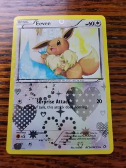LP! - Eevee RC14/RC25 Radiant Collection Pokemon TCG Card Full Holo - Image 1
