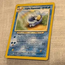 Pokemon TCG Light Vaporeon Neo Destiny Card 52/105 Unlimited Uncommon - Image 2