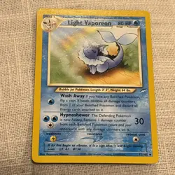 Pokemon TCG Light Vaporeon Neo Destiny Card 52/105 Unlimited Uncommon - Image 3