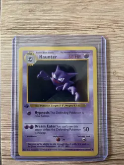 1st Edition Haunter Pokemon Card Base Set 29/102 Trading Card Game TCG - Image 1