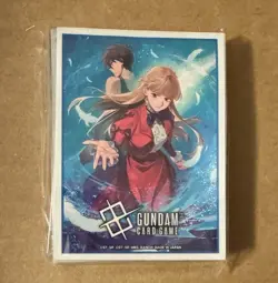 Gundam Card Game Gundam Wing PBO1 Card Sleeve 70 Count 25th Premium Bandai Set - Image 1