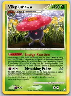 Vileplume Legends Awakened 45/146 LP Pokemon Card - Image 1