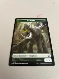 MTG - 4 x Elephant Beast Double-Sided Token - Modern Horizons 3 - MH3 - Playset - Image 2