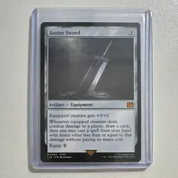Magic: The Gathering Buster Sword Artifact Equipment Universes Beyond M0255 2025 - Image 1