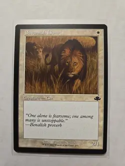 Savannah Lions (Retro) - Dominaria Remastered - LP - Common - Creature - MTG - Image 1