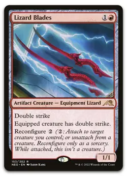 Lizard Blades #153 (NM) Kamigawa Neon Dynasty NEO Magic MTG - Image 1