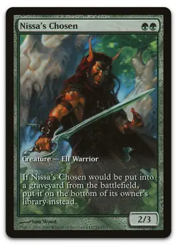 Nissa's Chosen #34 (LP) Game Day & Store Championship GAME Magic MTG - Image 1