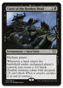 Curse of the Restless Dead #18 (NM) Midnight Hunt MIC Magic MTG - Image 1