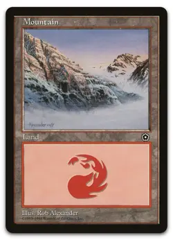 Mountain (158) #158 (LP) Portal Second Age P02 Magic MTG - Image 1