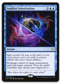 Sudden Substitution #11 (LP) Commander 2019 C19 Magic MTG - Image 1