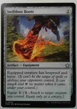 Swiftfoot Boots *Uncommon* Magic MtG x1 Foundations - Image 1