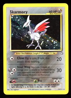 Pokemon TCG: Neo Genesis Unlimited Holofoil - Skarmory #13/111 - Image 1