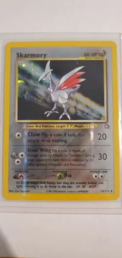 Pokemon TCG: Neo Genesis Unlimited Holofoil - Skarmory #13/111 - Image 2