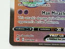 Mew VMAX 268/264 Rainbow Secret Rare NM/M – Pokemon Fusion Strike - Image 5