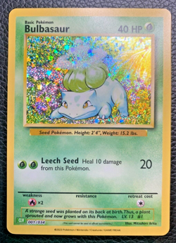 Pokemon TCG 1x Bulbasaur 001/034 x1 CLV Classic Collection HOLO VENASAUR POKEMON - Image 1