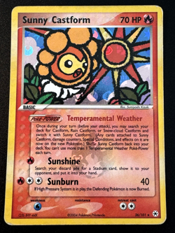 Sunny Castform 26/101 EX Hidden Legends Pokemon Card Reverse Holo Foil Rare HP - Image 1
