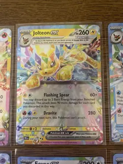 Pokemon TCG Eeveelutions EX Prismatic Evolutions - 9 CARD SET COMPLETE N/NM - Image 4