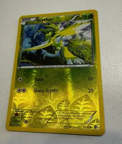 2012 Pokemon SCYTHER Boundaries Crossed REVERSE HOLO Black White Set Card 7/149 - Image 4