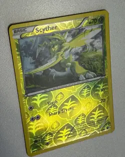 2012 Pokemon SCYTHER Boundaries Crossed REVERSE HOLO Black White Set Card 7/149 - Image 5