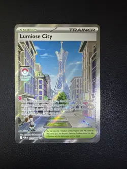 Pokemon Lumiose City 111/088 Full Art Holo Secret Rare Trainer Stadium English - Image 1