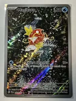 Pokemon TCG Magikarp Illustration Rare IR Holo Card Paldea Evolved 203/193 NM/M - Image 1