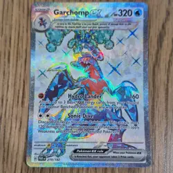 Pokemon Garchomp ex 219/182 SV04: Paradox Rift Ultra Rare Full Art Tera Holo - Image 2