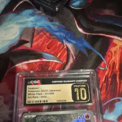 Heatmor CGC 10 Art Rare Holo White Flare 101/086 Japanese Pokemon 2025 - Image 3