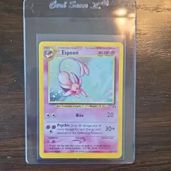Pokemon Espeon 1/75 Neo Discovery Holo Rare Unlimited 2001 Stage 1 80 HP - Image 1