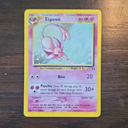 Pokemon Espeon 1/75 Neo Discovery Holo Rare Unlimited 2001 Stage 1 80 HP - Image 2