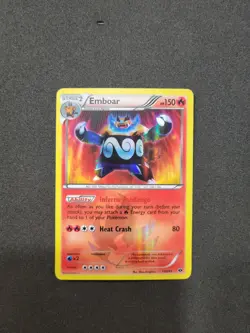 LP Emboar Holo Secret Rare BW Pokemon Next Destinies 100/99 Secret Rare - Image 2