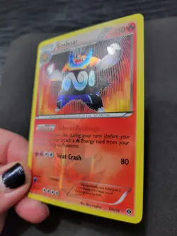 LP Emboar Holo Secret Rare BW Pokemon Next Destinies 100/99 Secret Rare - Image 5