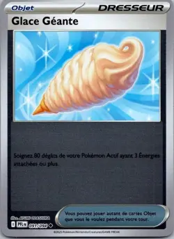 Carte Pokemon Dresseur Glace Geante 091/094 Reverse 2025 - Image 1