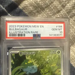 2023 Pokemon 151 Bulbasaur Illustration Rare 166/165 PSA 10 English - Image 3