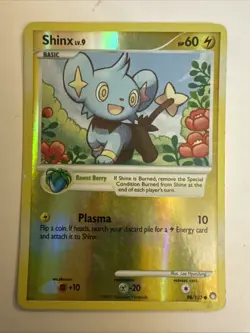 Pokemon TCG Shinx 98/123 Mysterious Treasures Reverse Holo LP - Image 1