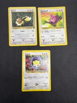 Pokemon TCG Togepi 51/111 Gen Jigglypuff Jungle 54/64 Eevee 55/82 Team Rocket - Image 3