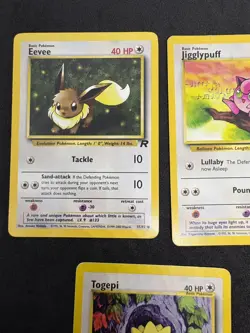 Pokemon TCG Togepi 51/111 Gen Jigglypuff Jungle 54/64 Eevee 55/82 Team Rocket - Image 4