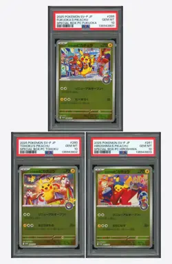 PSA 10 Tohoku Hiroshima Fukuoka Pikachu 260 261 289/SV-P Special Box Japan B-10 - Image 1