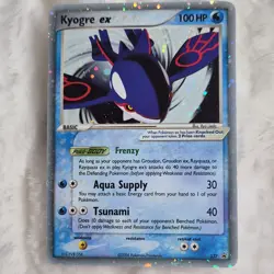 Pokemon Kyogre ex 037 EX Delta Species Promo 2006 Basic 100 HP Tsunami Holo - Image 1
