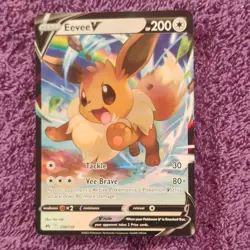 Pokemon Eevee V 108/159 Crown Zenith Ultra Rare Holo Basic 200 HP - Image 1