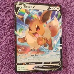 Pokemon Eevee V 108/159 Crown Zenith Ultra Rare Holo Basic 200 HP - Image 2