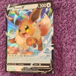Pokemon Eevee V 108/159 Crown Zenith Ultra Rare Holo Basic 200 HP - Image 3
