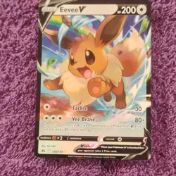 Pokemon Eevee V 108/159 Crown Zenith Ultra Rare Holo Basic 200 HP - Image 4