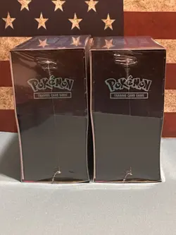 Phantasmal Flames Pokemon Center ETB Lot of 2 & 2 Booster Bundles In Hand - Image 4